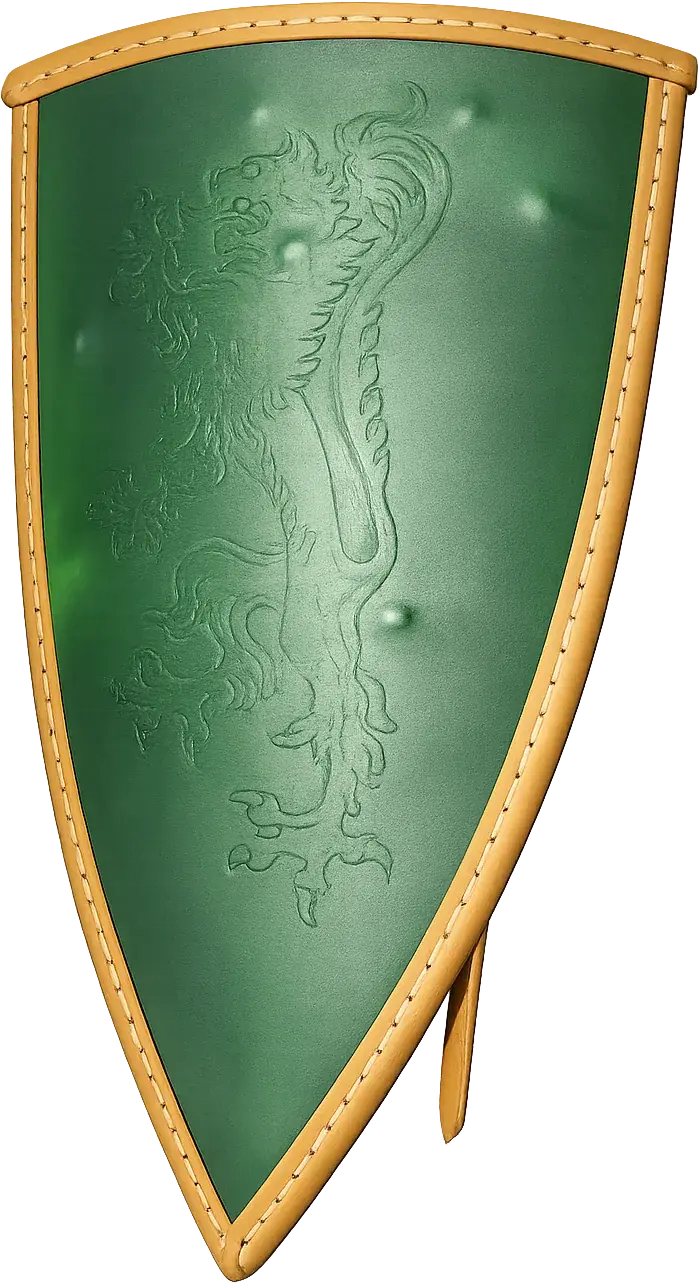 Emerald Lion Shield – angle 1