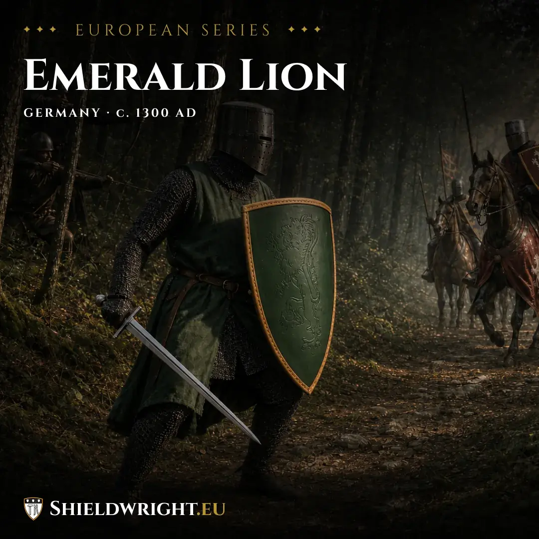 Emerald Lion Shield – angle 5