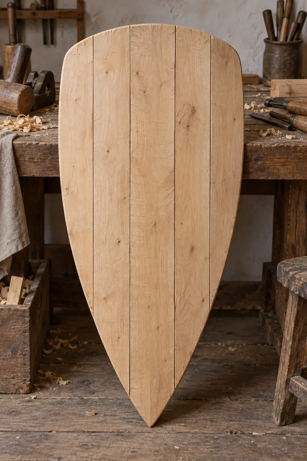 How Did Medieval Shield Core Construction Develop?